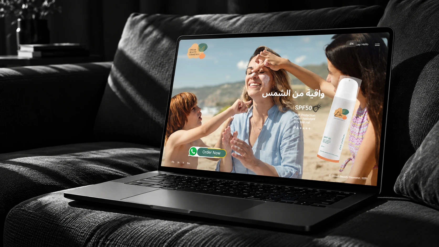 Dream Beauty Cosmetics - Shopify Website Development, SEO Audit, Social Media Optimisation, Creative Design Case Study by Sinopiq Dubai