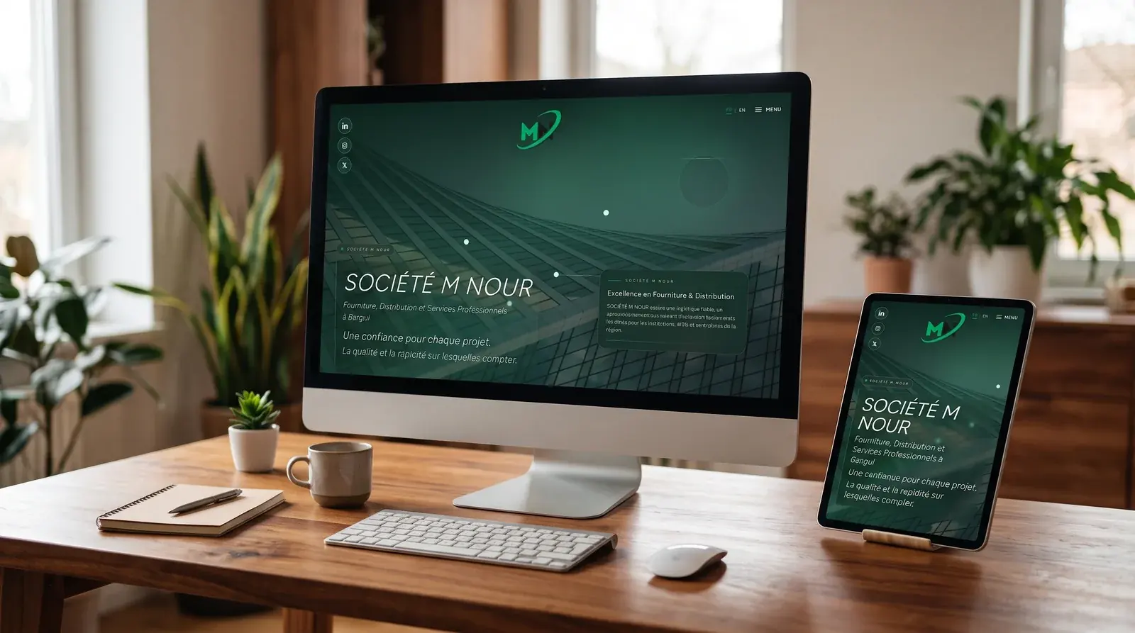 Société M Nour - Web Design, Web Development, Corporate Website Project by Sinopiq Dubai